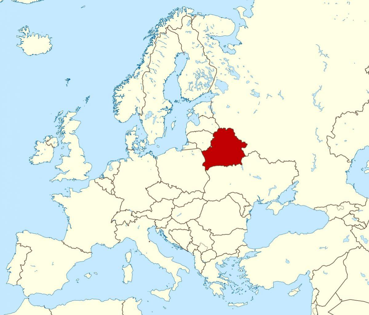 Belarus eneo kwenye ramani ya dunia